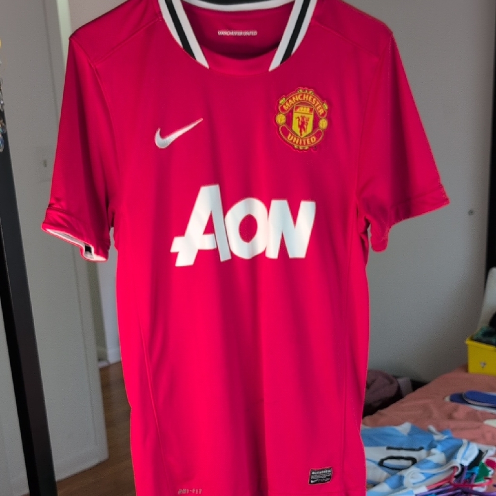 Nike Red Soccer Jersey with White Accents